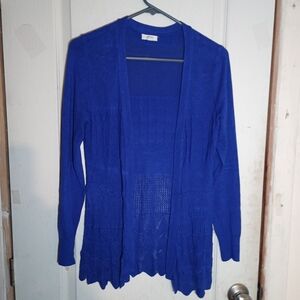 Debut Royal Blue Open-Front Cardigan